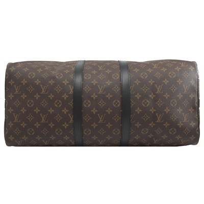 Makasar cubrió la lona LV Keepall BandoulièRe 55 Louis Vuitton M56714