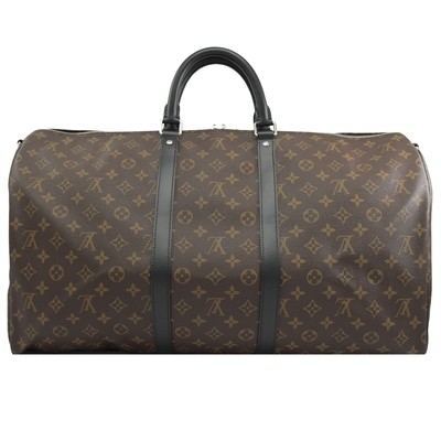 Makasar cubrió la lona LV Keepall BandoulièRe 55 Louis Vuitton M56714