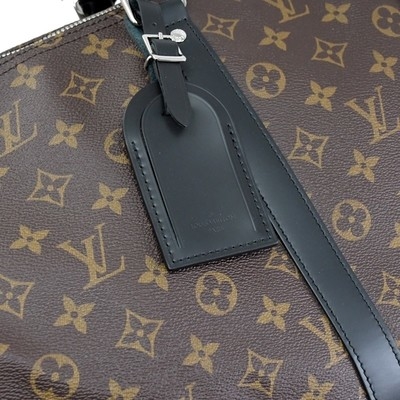 Makasar cubrió la lona LV Keepall BandoulièRe 55 Louis Vuitton M56714