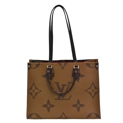 Diseñador reverso Monogram Bag en camino milímetro Louis Vuitton Shopping Bag de la lona