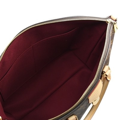 Café oscuro cubierto monograma de BoéTie milímetro Tote Bag M45987 de la lona