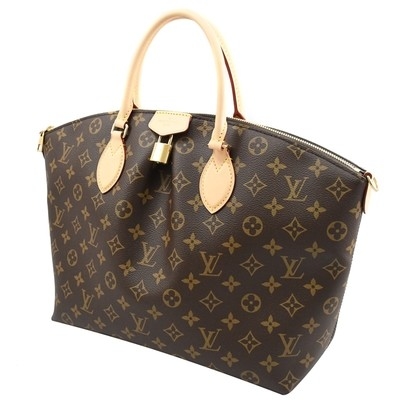 Café oscuro cubierto monograma de BoéTie milímetro Tote Bag M45987 de la lona