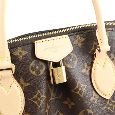 Café oscuro cubierto monograma de BoéTie milímetro Tote Bag M45987 de la lona