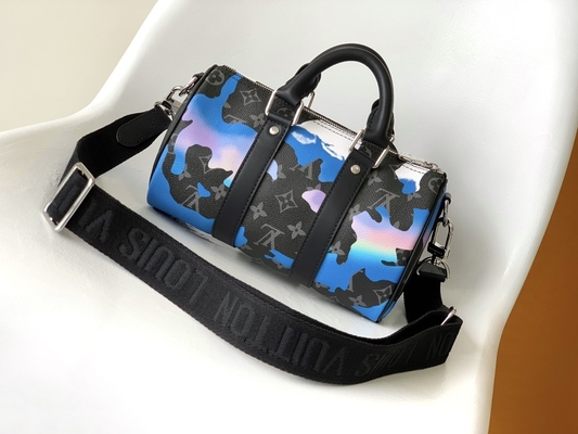 El eclipse del monograma de la salida del sol calificó el sitio de Bag LV Keepall Bandoulière 25 del mensajero con una visión