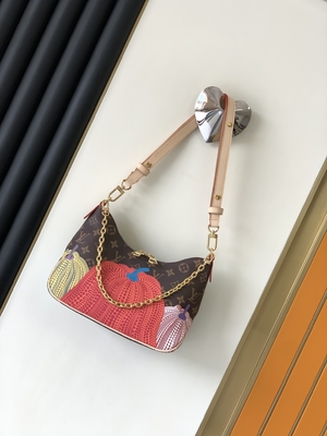 Lona revestida del bolso del LV Boulogne del monograma con la impresión de la calabaza
