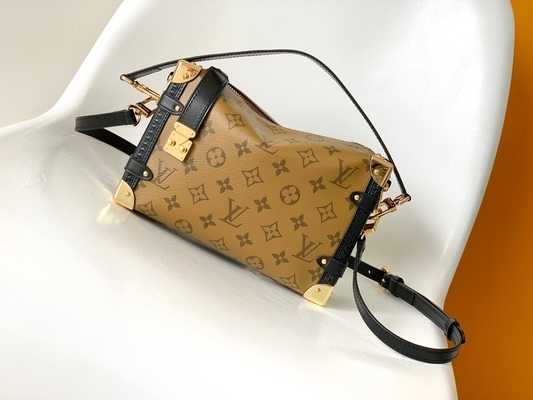 Bolso lateral revestido del monograma del tronco de Louis Vuitton M46358 LV de la presbiopía de la travesía de la lona