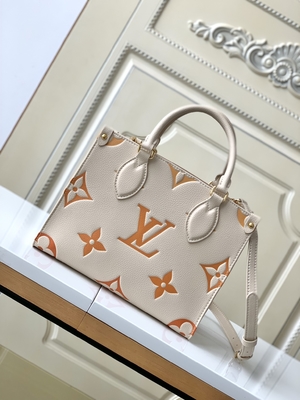 Monograma gigante en camino milímetro Louis Vuitton Messenger Bag For Ipad Mini del azafrán poner crema