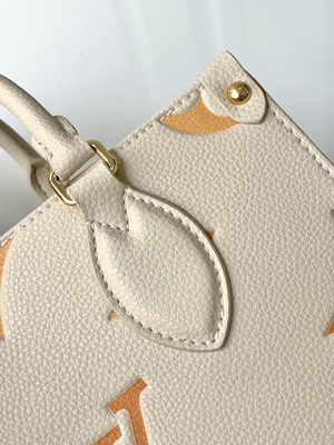 Monograma gigante en camino milímetro Louis Vuitton Messenger Bag For Ipad Mini del azafrán poner crema