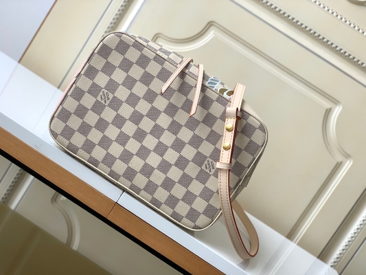 El rosa blanco Damier Azur Canvas LV calificó el bolso del cubo de Bag NéONoé milímetro del mensajero