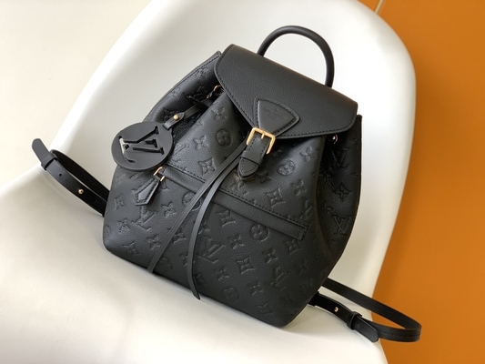Negro rosado de Brand Backpack Louis Vuitton Monogram Montsouris Backpack del diseñador del LV