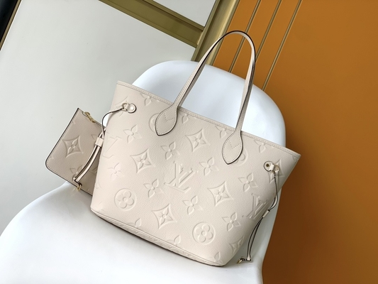 Preloved calificó la lona Neverfull milímetro Tote Bag beige del monograma