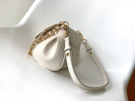Cuero preferido de Mini Sling Bag Branded LV Rose Trianon Two Monogram Empreinte de la nata
