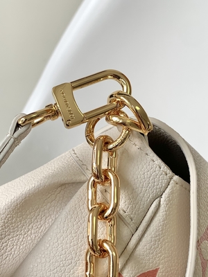 Cuero preferido de Mini Sling Bag Branded LV Rose Trianon Two Monogram Empreinte de la nata