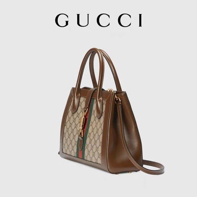 Hardware icónico 1961 de Jackie Tote Medium With Gold Toned del bolso de GUCCI