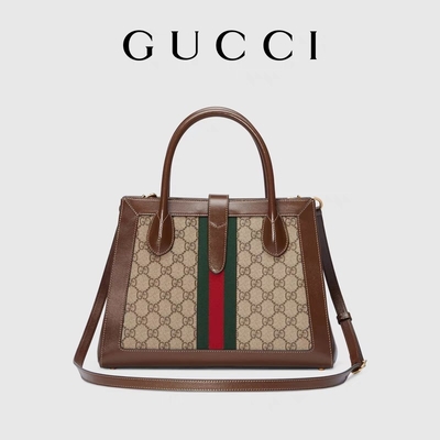 Hardware icónico 1961 de Jackie Tote Medium With Gold Toned del bolso de GUCCI