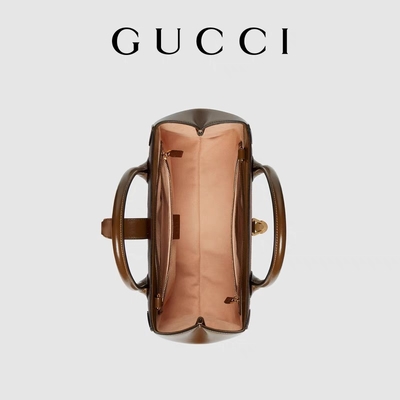 Hardware icónico 1961 de Jackie Tote Medium With Gold Toned del bolso de GUCCI