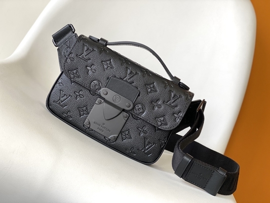 Encante al mensajero del bolso de la bolsa de Louis Vuitton Monogram Macassar Barrel de la cerradura de S