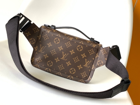Encante al mensajero del bolso de la bolsa de Louis Vuitton Monogram Macassar Barrel de la cerradura de S
