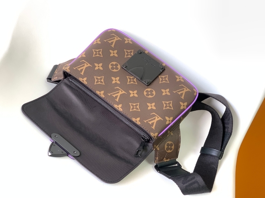 Encante al mensajero del bolso de la bolsa de Louis Vuitton Monogram Macassar Barrel de la cerradura de S