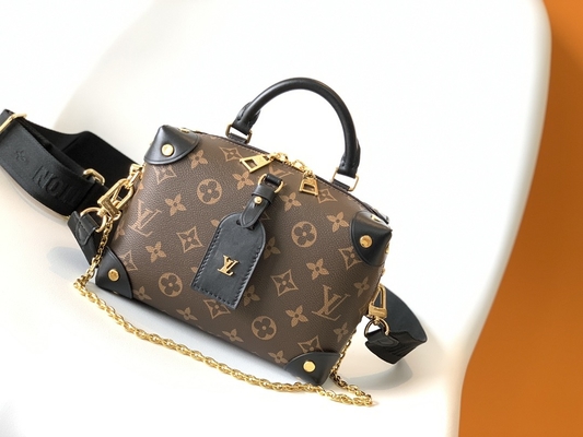Negro menudo de Brown del monograma de Louis Vuitton Custom Branded Bags Malle Souple Empreinte