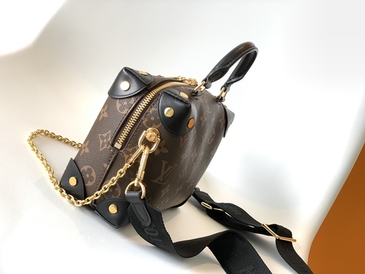 Negro menudo de Brown del monograma de Louis Vuitton Custom Branded Bags Malle Souple Empreinte