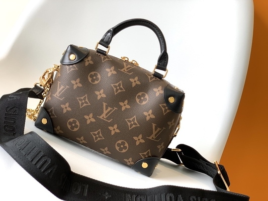 Negro menudo de Brown del monograma de Louis Vuitton Custom Branded Bags Malle Souple Empreinte