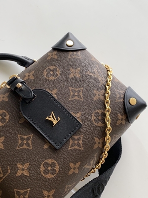 Negro menudo de Brown del monograma de Louis Vuitton Custom Branded Bags Malle Souple Empreinte