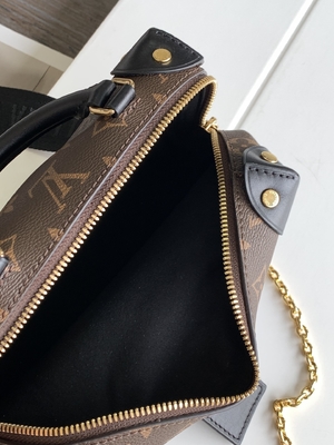 Negro menudo de Brown del monograma de Louis Vuitton Custom Branded Bags Malle Souple Empreinte