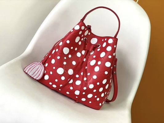 Señoras NéOnoé negro blanco milímetro Louis Vuitton Yayoi Kusama Handbag