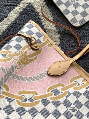 Tahití limitó bolsos calificados de encargo Louis Vuitton Neverfull a cuadros milímetro