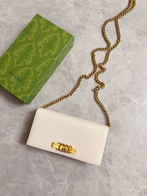 Cartera de cuero rosa clara de Mini Designer Purses Gucci Python en el WOC de cadena con entrelazar G