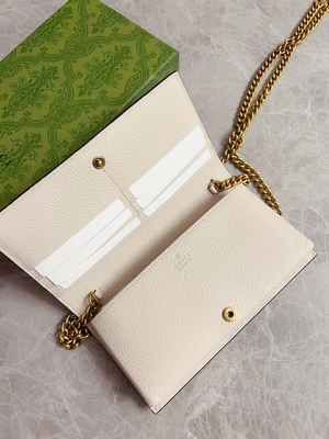 Cartera de cuero rosa clara de Mini Designer Purses Gucci Python en el WOC de cadena con entrelazar G