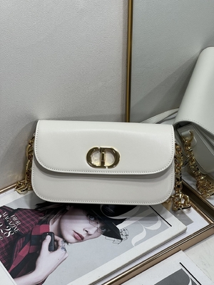 Aduana de cuero blanca del bolso de las señoras Dior Micro Montaigne 30