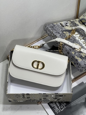 Aduana de cuero blanca del bolso de las señoras Dior Micro Montaigne 30