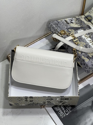 Aduana de cuero blanca del bolso de las señoras Dior Micro Montaigne 30