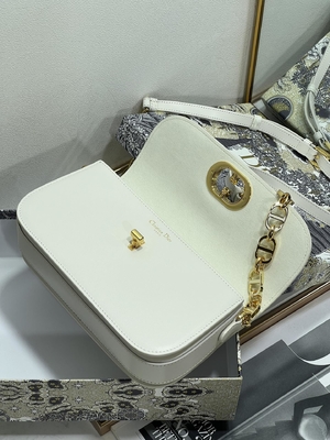 Aduana de cuero blanca del bolso de las señoras Dior Micro Montaigne 30