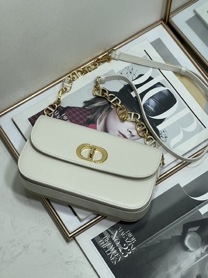 Aduana de cuero blanca del bolso de las señoras Dior Micro Montaigne 30