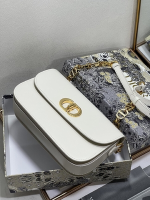 Aduana de cuero blanca del bolso de las señoras Dior Micro Montaigne 30