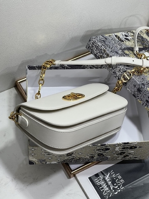 Aduana de cuero blanca del bolso de las señoras Dior Micro Montaigne 30