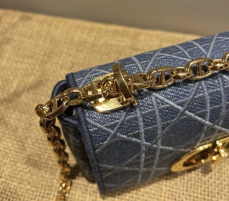 Dril de algodón bordado de Mini Designer Purses Dior Caro pequeño