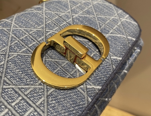 Dril de algodón bordado de Mini Designer Purses Dior Caro pequeño