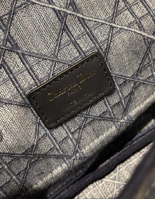 Dril de algodón bordado de Mini Designer Purses Dior Caro pequeño