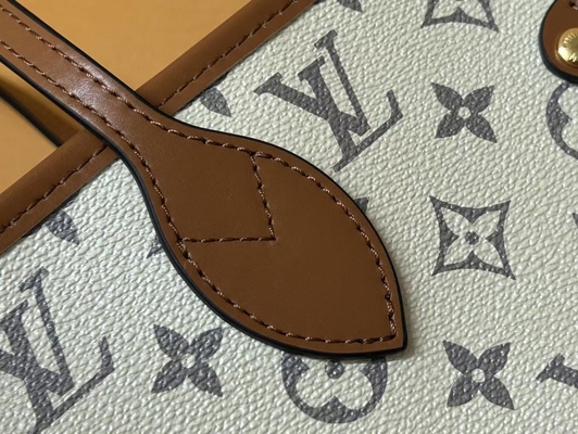 Bolso beige del monograma para mujer de Louis Vuitton Preloved Branded Bag Neverfull
