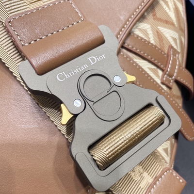 Bolso Diamond Canvas And Smooth Leather Dior Wallet Saddle de la honda de la silla de montar del CD