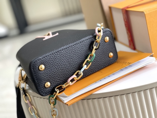 La piel de cabra que alineaba Preloved calificó el bolso Louis Vuitton Capucines Mini