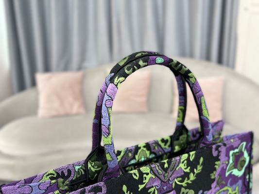 Bordado Dior Maria Grazia Chiuri Bag Booktote del tamaño extra grande