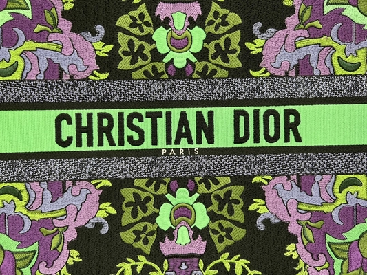 Bordado Dior Maria Grazia Chiuri Bag Booktote del tamaño extra grande