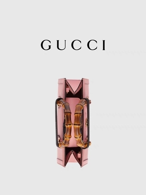 OEM de cuero rosado del GG Gucci Diana Bamboo Bag Handbag