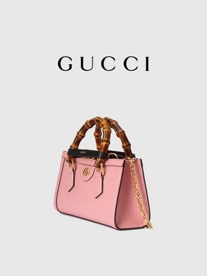 OEM de cuero rosado del GG Gucci Diana Bamboo Bag Handbag