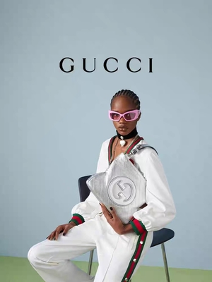 Gucci Blondie pequeño Tote Bag Luxury Silver White calificó a señoras bolso